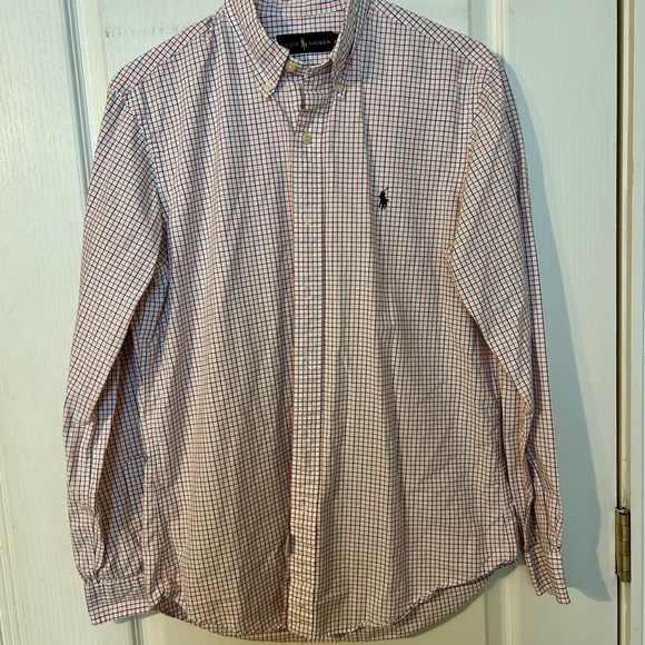 ✨ Ralph Lauren Men's Red and White Plaid Shirt - Picture 2 of 4